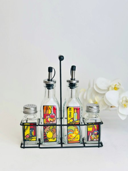 ستاند علب زيت مع مممالح