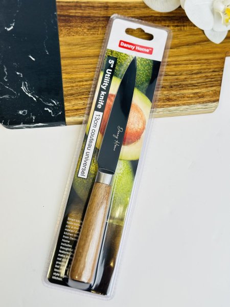 سكين خضار وفواكه يد خشب