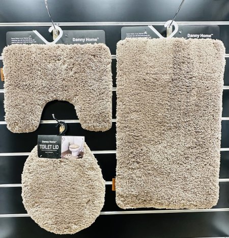 طقم دعسات 3 قطع لون بني