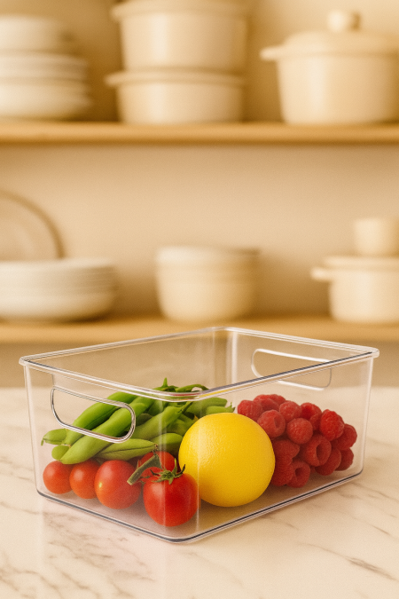 علبة اكريلك للخضار