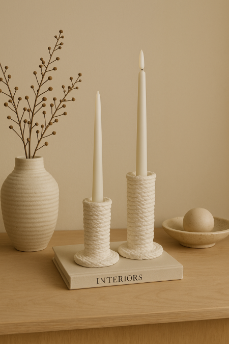 شمعدان حجر - حبل