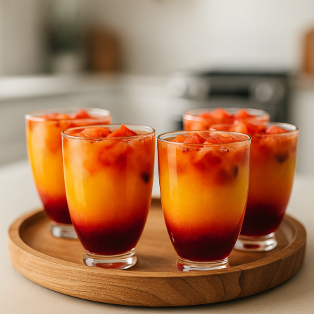 طقم 6 كاسات عصير سادة