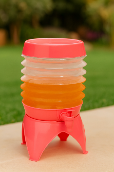 ابريق قابل للطي - زهري