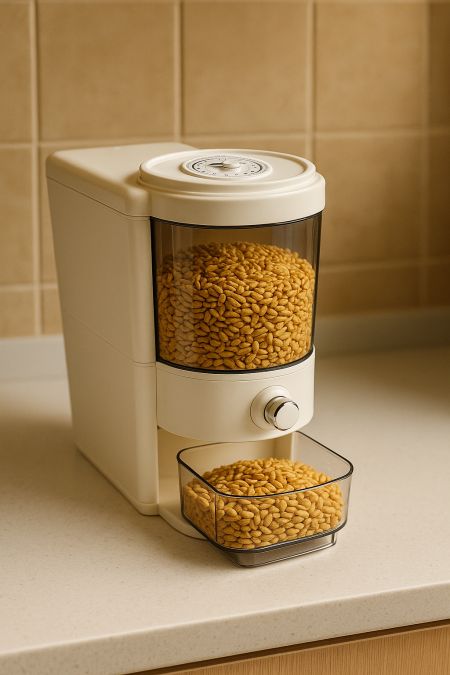 علبة بقوليات حجم كبير مع عداد تاريخ لانتهاء الصلاحية