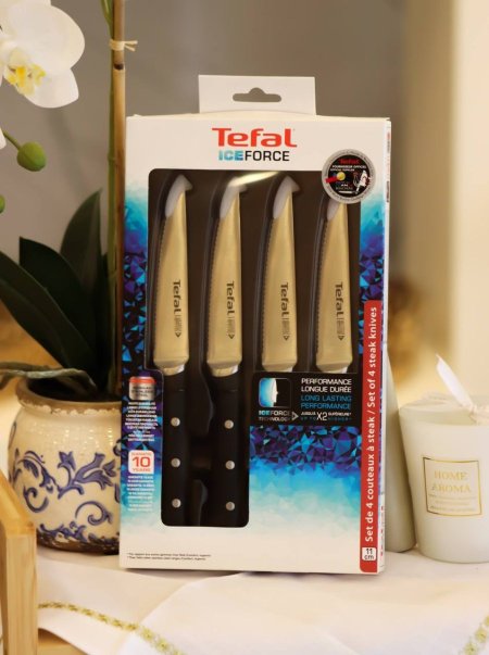 طقم سكاكين تيفال مسنن - tefal