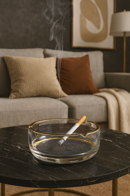 مكتة شفاف ساده حجم كبير