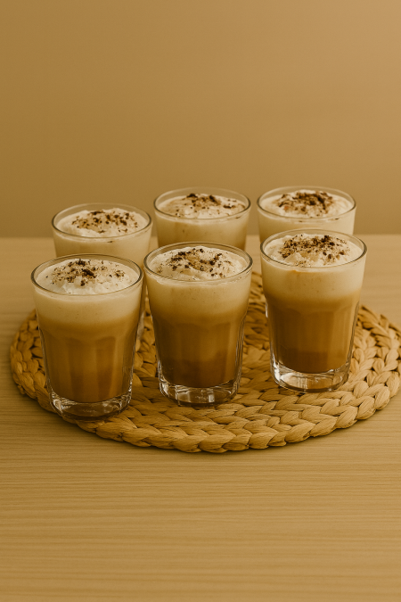 طقم 6 كاسات شفاف محزز