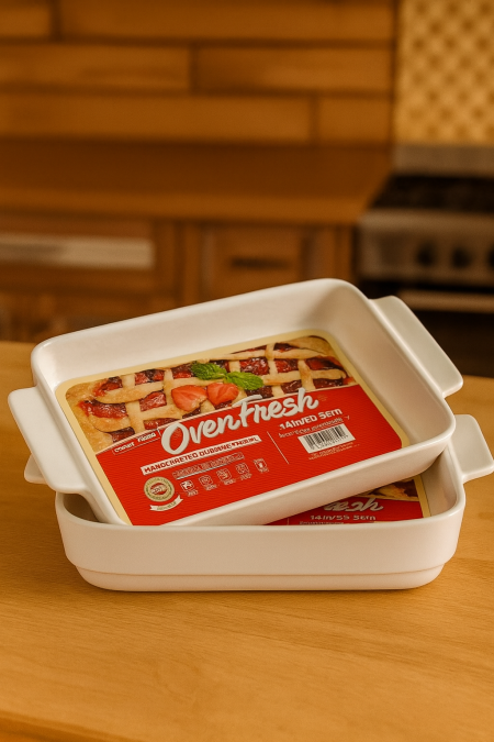 بايركس زجاج ابيض مستطيل