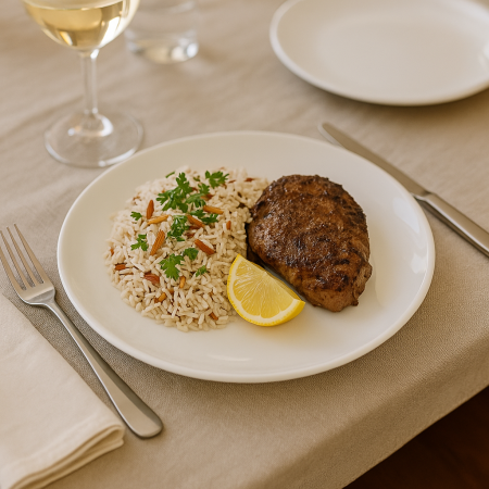 صحن مدور ابيض مع 26,5*1,8