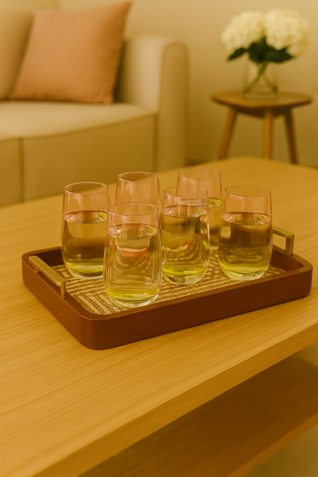 طقم 6 كاسات ماء ملون