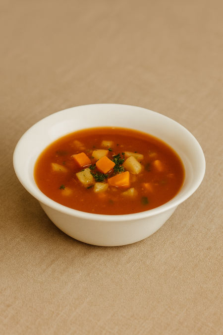 صحن شوربة ابيض