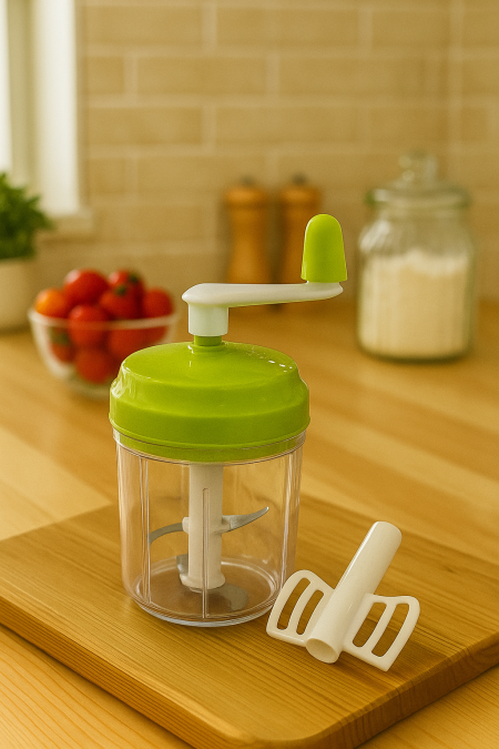 فرامة يدوية / قطعتين شفرة ثلاثيه + للخفق