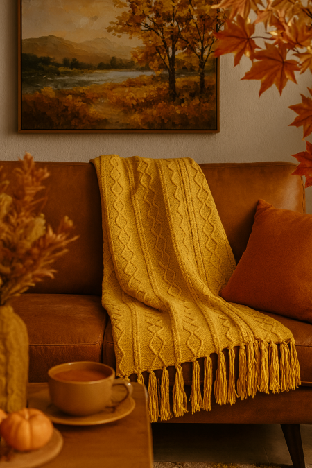 ثرو اصفر صوف ناعم