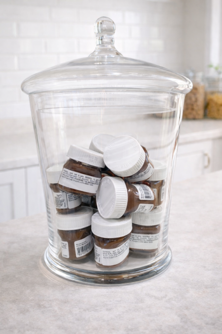 مضيفة شفاف حجم كبير