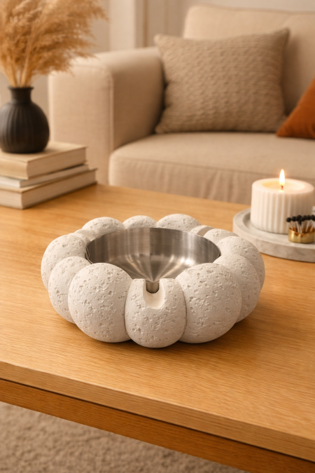 مكتة حجر ابيض وردة