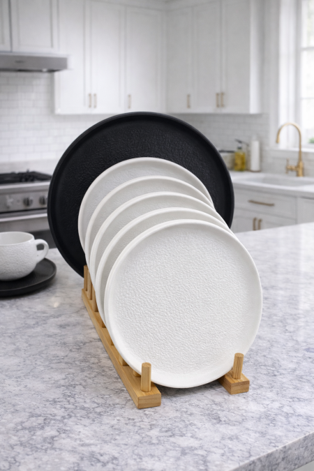 طقم 7 قطع جاط تقديم مع 6 صحون مبزر